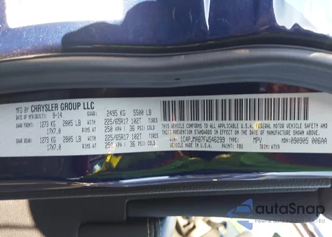 2015 Jeep Cherokee Sport z USA, uszkodzony, nr VIN 1C4PJMAB7FW546299